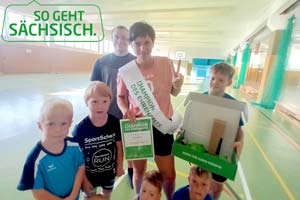 Überraschungsbox des LSB an Diana Apitzsch